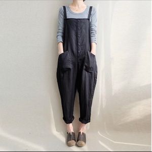 Zanzea Other - Ava Cotton Overalls Black- Kismet Zanzea Other - Ava Cotton Overalls Black- Kismet